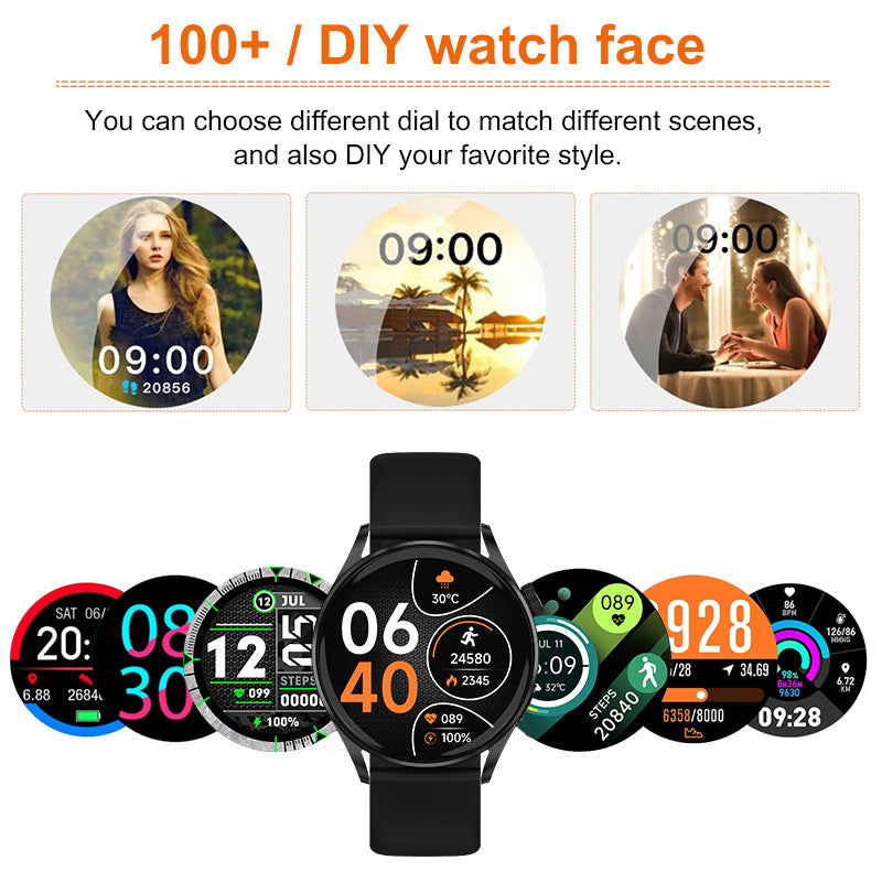 Smart Watch Fitness Tracker with Heart Rate Blood Oxygen Blood Pressure Sleep Monitor 100 Sports Modes Step Calorie Counter-1